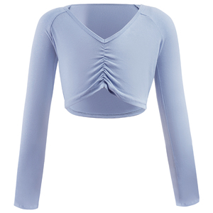 艾舞戈儿童舞蹈服披肩芭蕾舞练功服罩衫外套外搭上衣女童跳舞坎肩