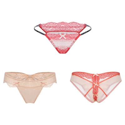 「LA」娇俏美女心头爱*LadyAllure新年特辑纯欲蕾丝舒适内裤套盒