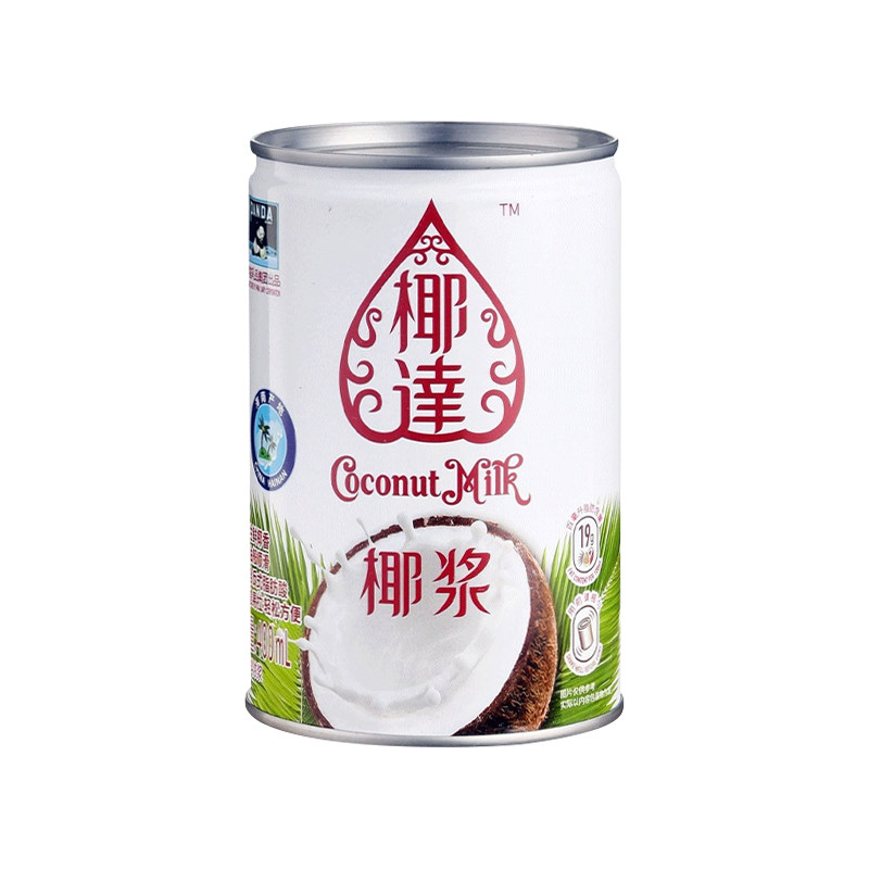 熊猫牌椰达椰浆400ml 罐装浓缩椰奶汁奶茶西米露烘焙甜品原料
