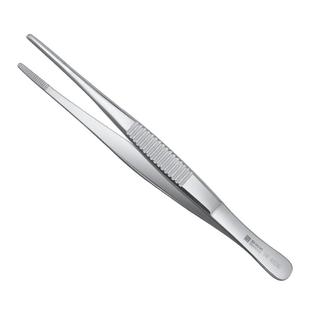 新华医疗不锈钢医用镊子直头有齿辅料敷料镊组织镊防滑医用手术镊