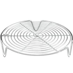 德系加厚蒸架304不锈钢蒸盘蒸笼家用万能隔水蒸菜蒸屉高脚小篦子