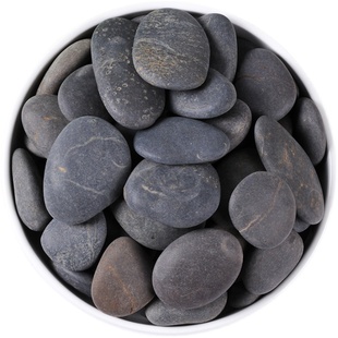 50斤装黑灰鹅卵石大石头庭院铺地铺路造景雨花石原石天然鹅软暖石