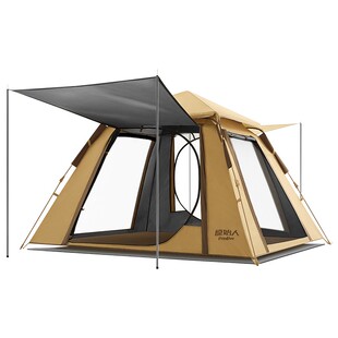 原始人帐篷户外便携式折叠自动野外露营装备全套野营过夜加厚防雨