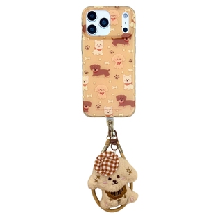 VOKASE 白鹿同款适用苹果17promax手机壳iPhone16黄色小狗15pro可爱14max狗狗13/12/11x华为vivo小米oppo荣耀