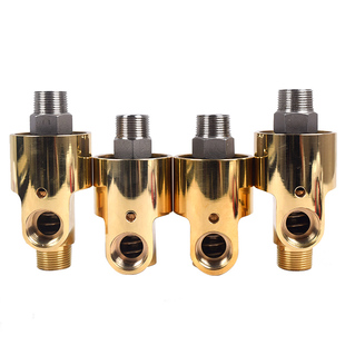 旋转接头塔吊喷淋多通路水蒸汽高速高压高温导热油气动HD万向铜