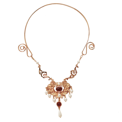 古装汉服明制唐风璎珞项圈长命锁