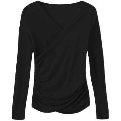 原创立体裁剪天丝羊毛亲肤打底衫