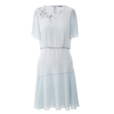 粉红玛琍时尚简约A字短裙