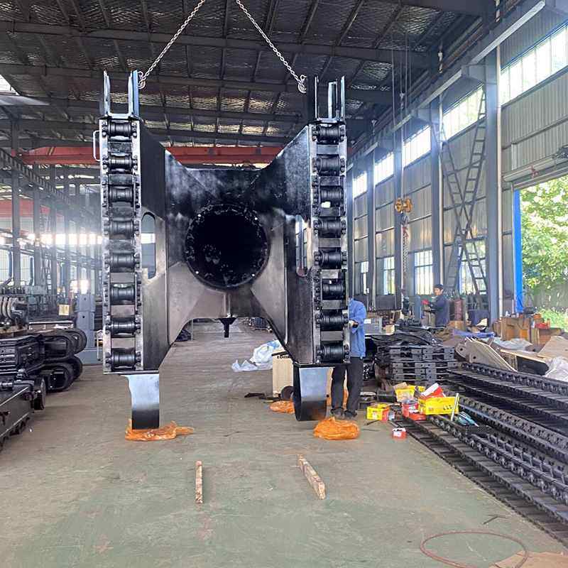 工程机械结构下车架 挖掘机矿山用爬坡机钻机钢制下车架