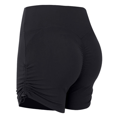 岚纹抽绳蜜桃臀瑜伽三分运动短裤