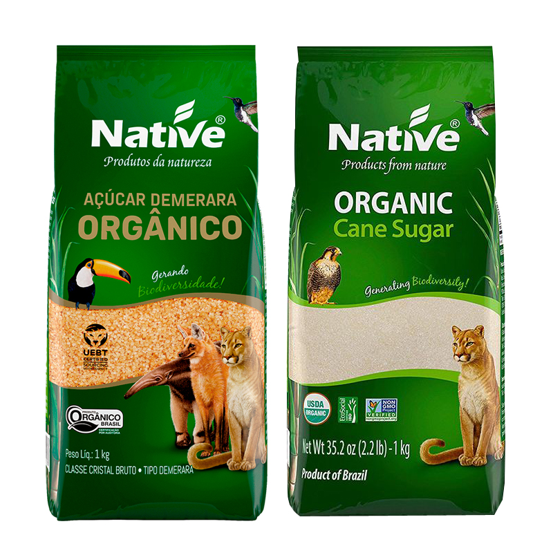 Native Acucar Organico 巴西进口有机黄白砂糖赤砂糖天然蔗糖1kg