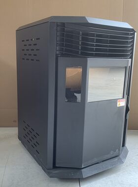 欧式P80三面真火颗粒取暖炉大观火窗280型
