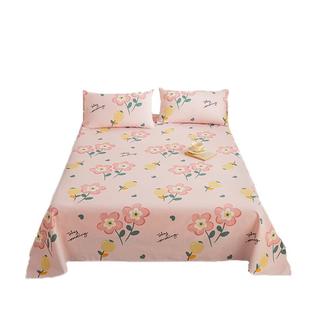 四季通用老粗布床单单件非纯棉100全棉单人180x200被单枕套三件套