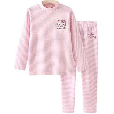 色纱纯棉A类抗菌中高领内衣套装