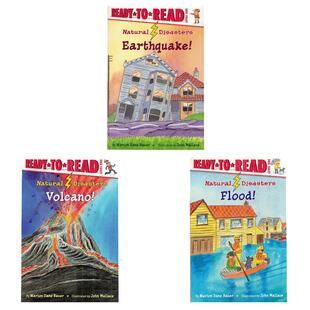 儿童分级阅读系列Ready to Read英文原版绘本Natural Disasters自然灾害3册合售Level 1 儿童平装图画故事书