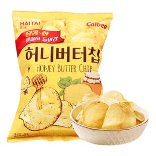 韩国进口卡乐比薯片60g蜂蜜黄油土豆片网红休闲零食膨化薯脆