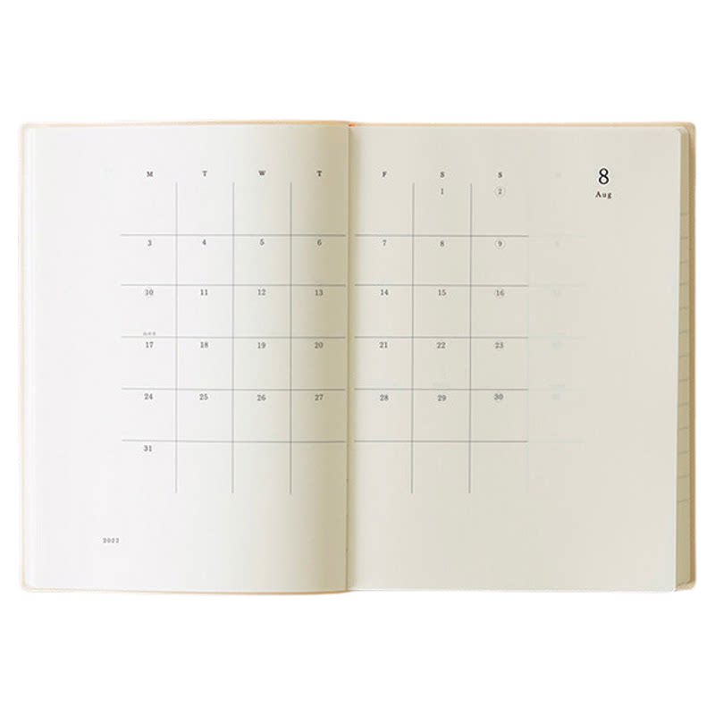 日本midori余白一日一页2027年手账笔记本小白砖日志日记时间规划