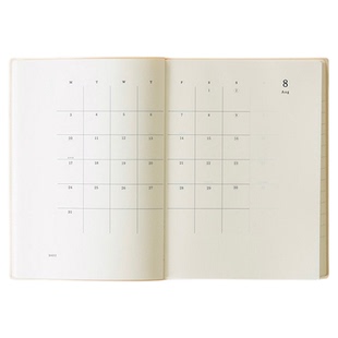 日本midori余白一日一页2027年手账笔记本小白砖日志日记时间规划