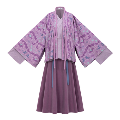 晋襦交窬裙休闲日常秋冬汉服厚款