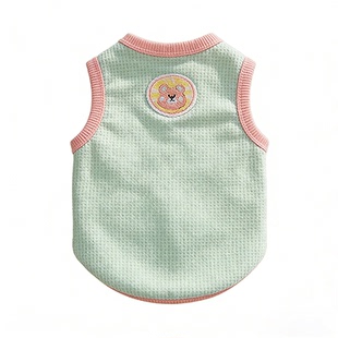 猫咪衣服防掉毛薄款夏季纯棉德文幼猫公猫帅气春装外出无袖背心