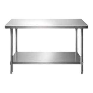 商用厨房操作台不锈钢工作台饭店用案板台后厨配菜桌切菜台打包台