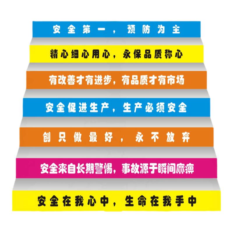 定做企业台阶楼梯墙贴公司励志标语办公室阶梯贴纸商场超市台阶贴