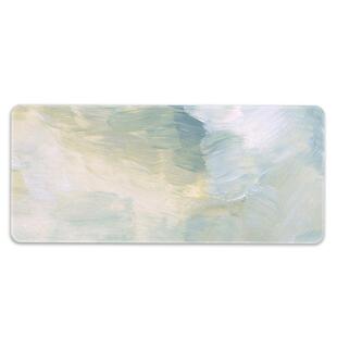 简约水彩鼠标垫超大号办公室高颜值鼠标垫电脑桌垫键盘手托垫定制