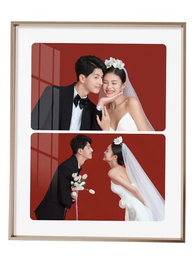 结婚情侣婚纱照相框摆台定制