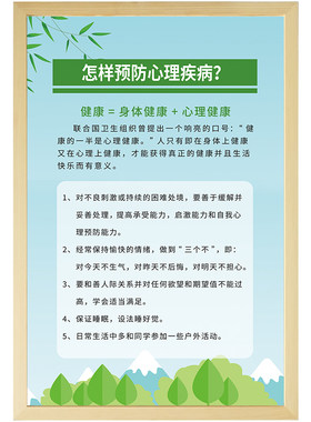 规章制度心理咨询室挂图海报
