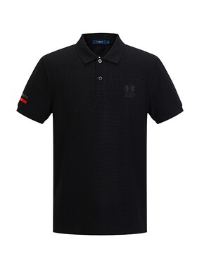 含桑蚕丝伦德马男短袖POLO衫