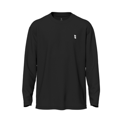 上阵速干长袖T恤秋季新款休闲户外运动羽球衣跑步健身羽毛球服男