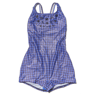 2024韩国代购hoog泳衣女竞技连体平角时尚保守竞速训练室内泳衣