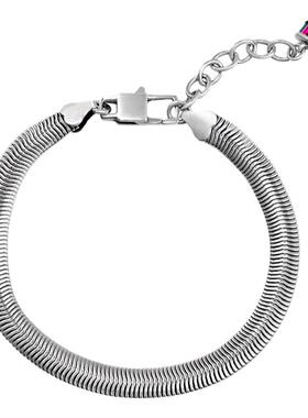 GRGRS925纯银6mm蛇骨手链