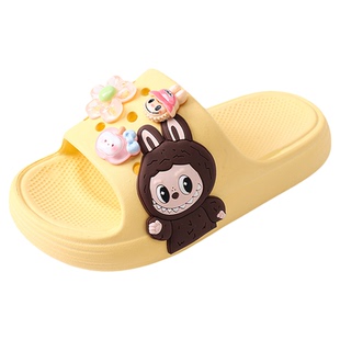 拉布布儿童拖鞋女孩2025新款卡通防滑女童凉拖鞋静音软底可爱宝宝