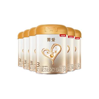 贝因美3段幼儿配方奶粉800g×6罐