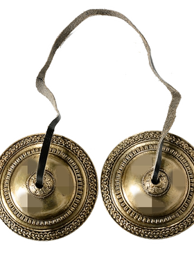 藏村铜碰铃尼泊尔手工摆件