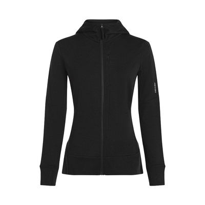 icebreaker长袖拉链连帽外套透气