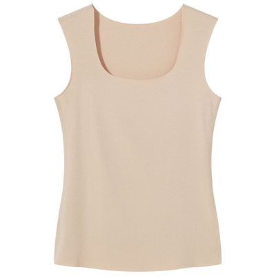 25年冬新款女士无痕方领保暖背心