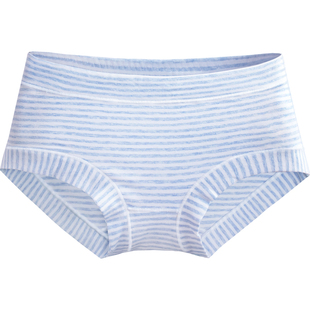 内裤女纯棉中腰全棉质抗菌透气少女生无痕学生女士蕾丝平角短裤头