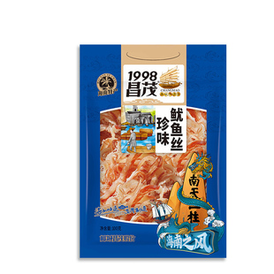 昌茂珍味鱿鱼丝100g 海南特产 碳烤手撕原味鱿鱼干 海鲜零食即食