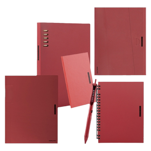 日本kokuyo国誉活页本b5一米新纯ins风大学生笔记本a5空白方格横线活页夹可拆卸活页campus本子红色系列