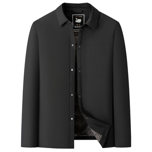 时尚翻领白鹅绒羽绒服男加大码冬季保暖夹克胖子宽松防寒羽绒外套