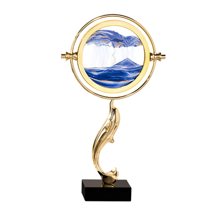 大摆件轻奢高档客厅玄关流沙画