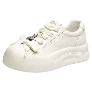 红蜻蜓休闲板鞋女春秋女鞋厚底大头丑萌鞋增高小白鞋休闲鞋面包鞋