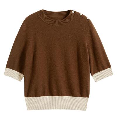 【裸感羊绒】YINER音儿女装冬季绵羊毛针织衫肌理上衣