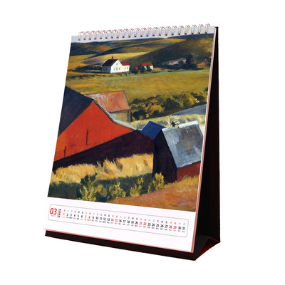 爱德华霍珀风景人物作品台历周历