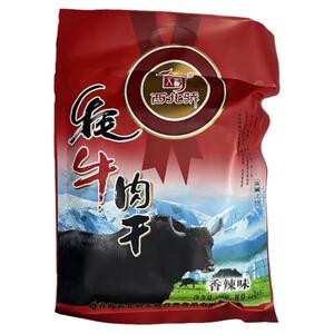 西北骄牦牛肉干200g牦牛肉原切肉片五香辣咖喱孜然味清真青海西藏