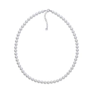 方糖家 奥地利施家珍珠正圆强光纯银项链叠戴2026新款爆款锁骨链