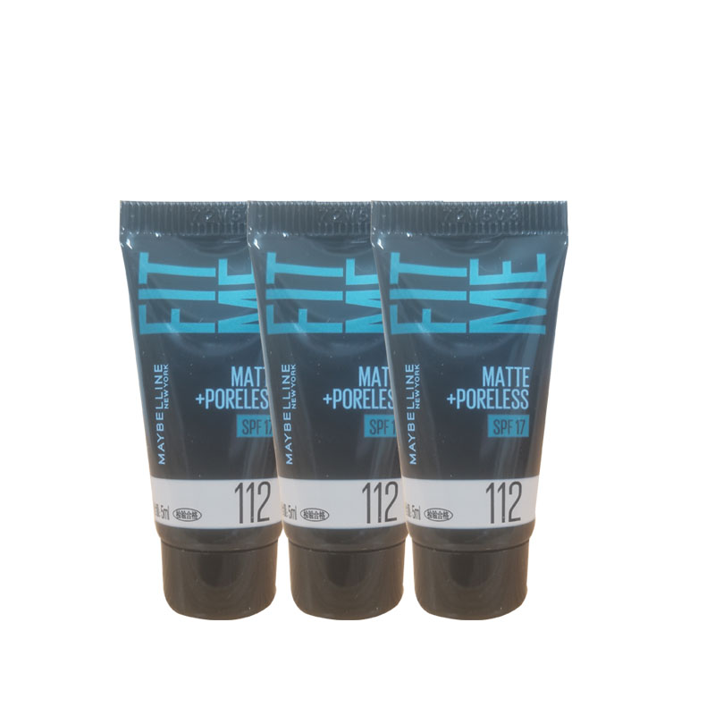美宝莲Fitme定制柔雾粉底液中小样5ml*3支控油遮瑕防晒旅行装试用