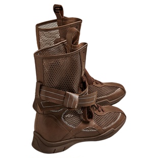 MILLIE'S/妙丽2026新款复古英伦风马丁靴女款配裙子薄款增高中筒